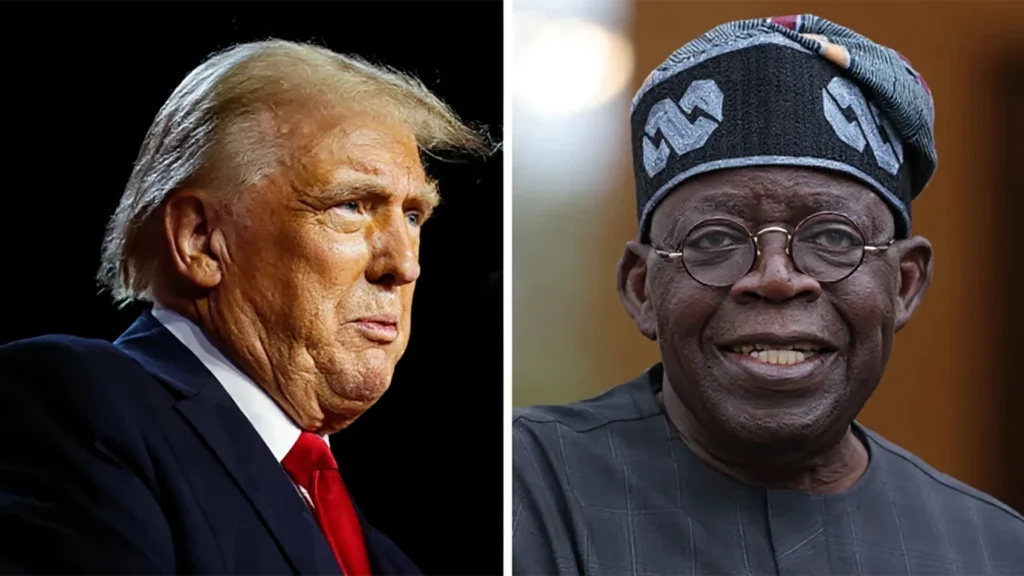 Composite picture of US President Donald Trump and Nigerias Bola Tinubu 1536x864