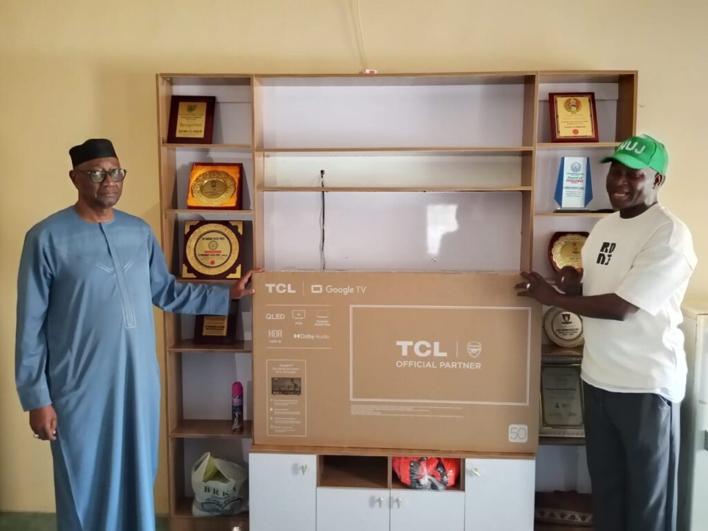 Former NUJ President Muhammad Garba Redeems Pledge, Donates Smart TV To Kano Correspondents’ Chapel IMG 20260905 WA0137